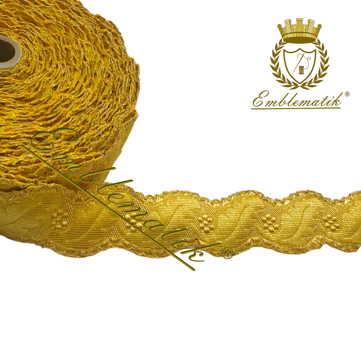 French Metallic Wavy Galloon