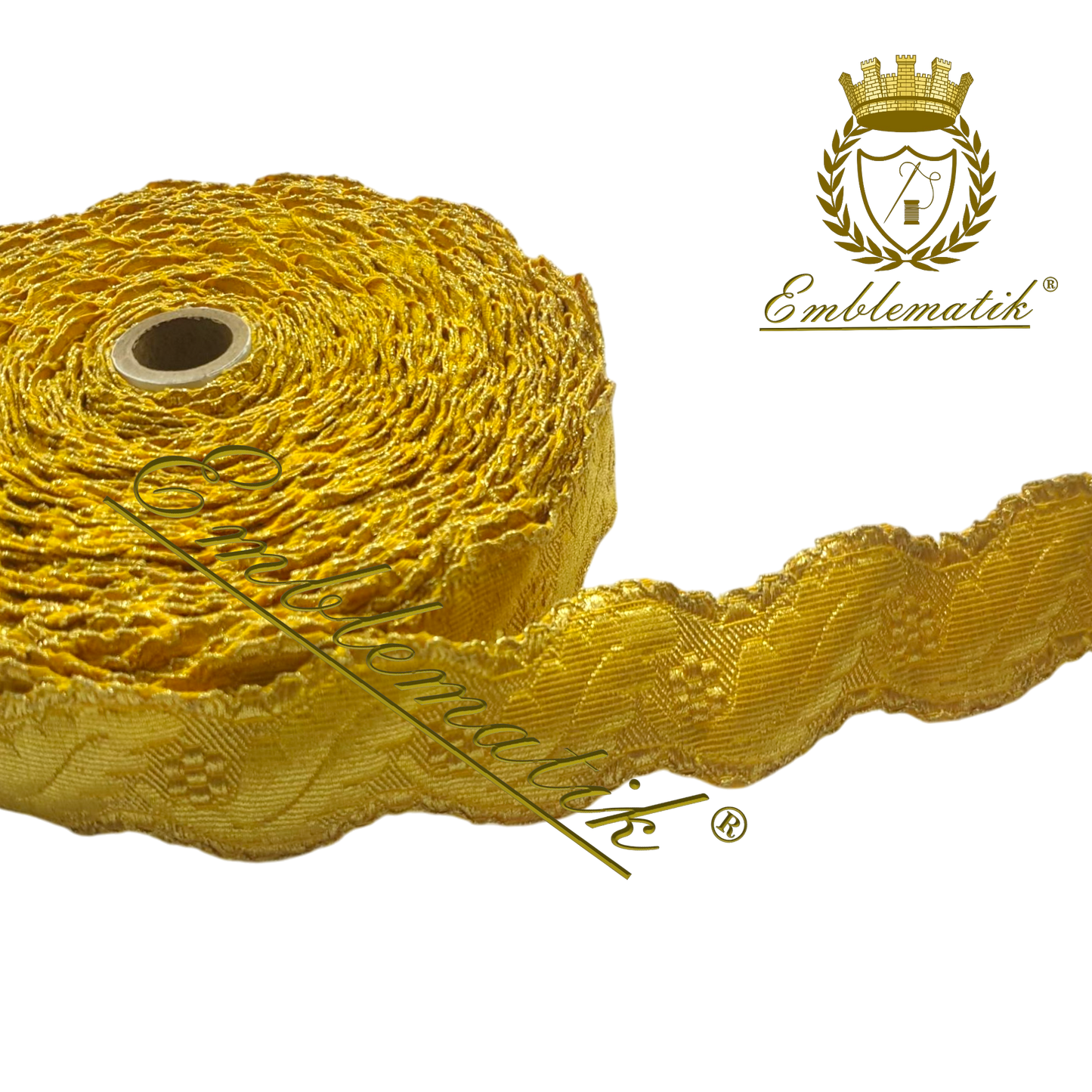 French Metallic Wavy Galloon