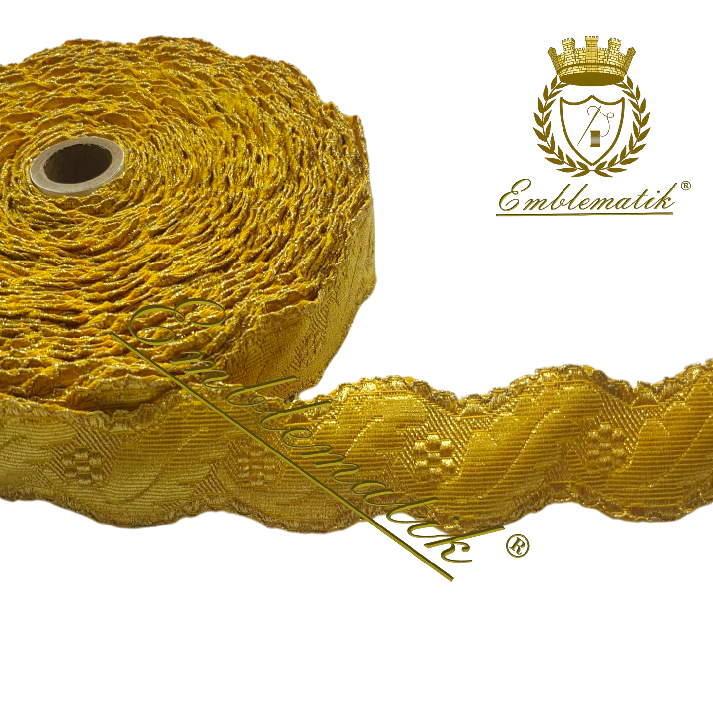 French Metallic Wavy Galloon