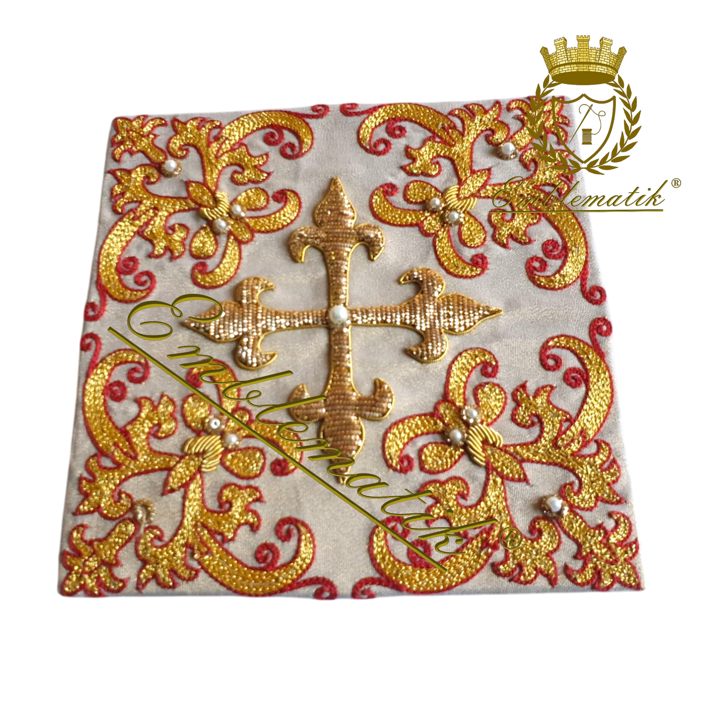 Hand Embroidered Pall Elegant Design