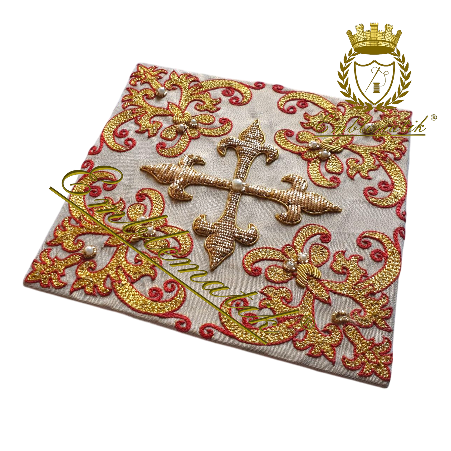Hand Embroidered Pall Elegant Design