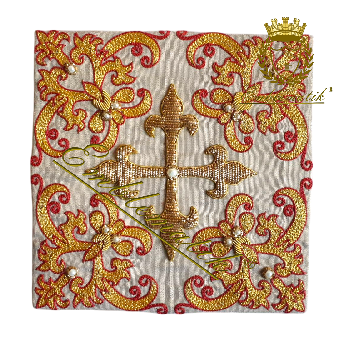 Hand Embroidered Pall Elegant Design