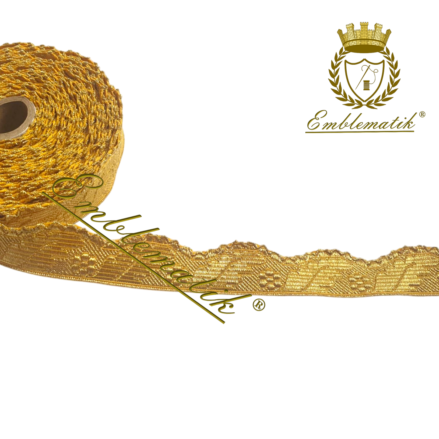 French Metallic Wavy Galloon