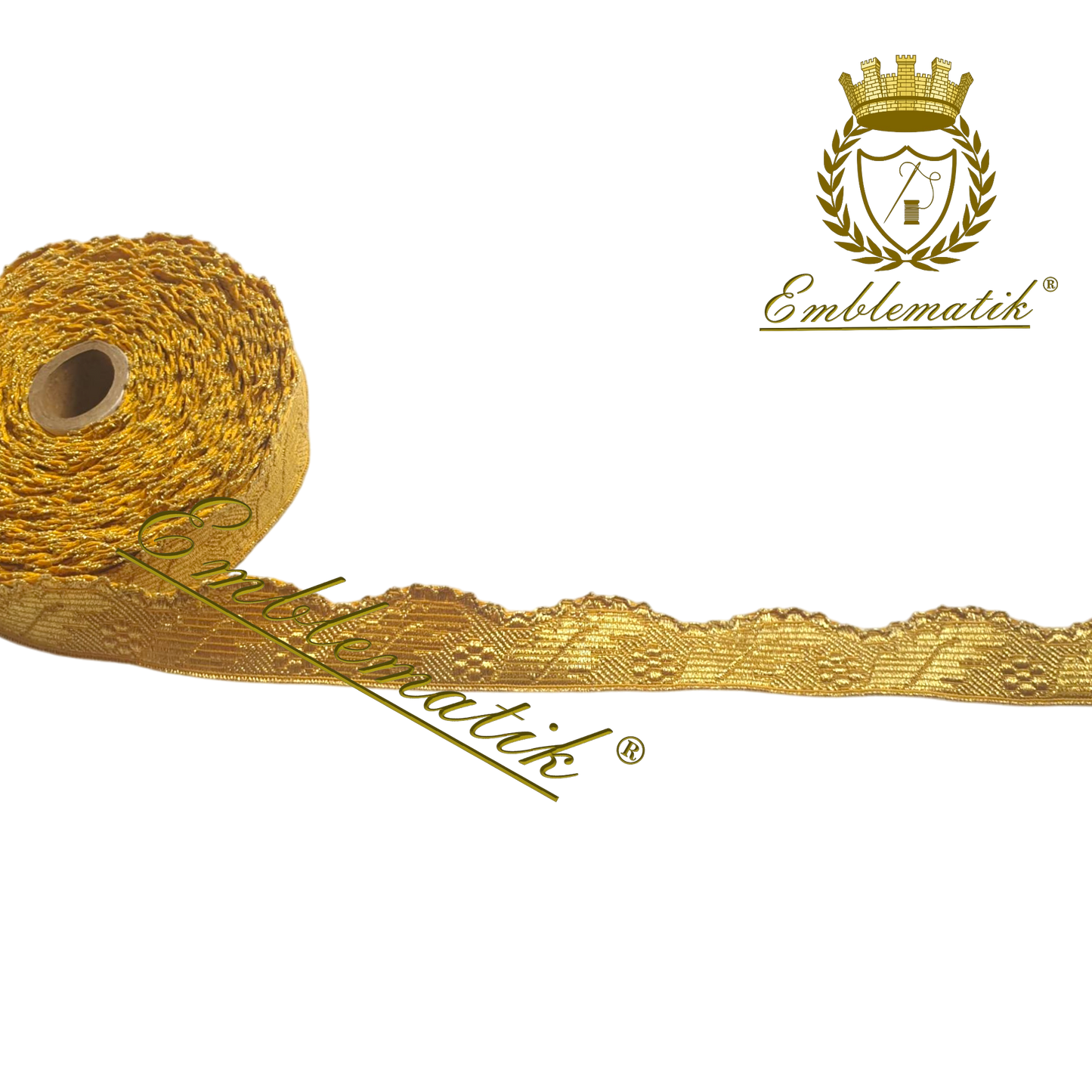 French Metallic Wavy Galloon