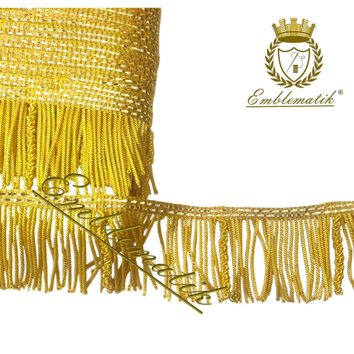 Bullion/Metal Wire Fringe Rich design