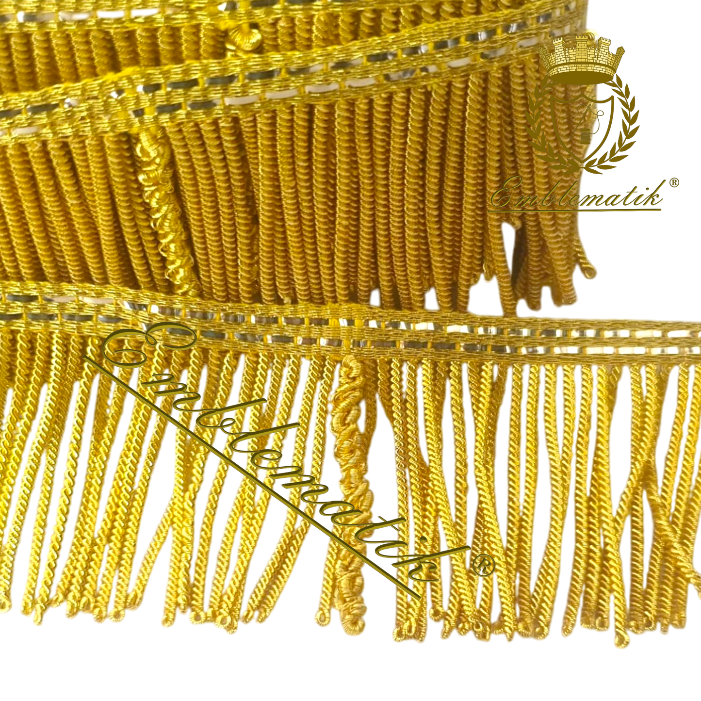 Bullion/Metal Wire Fringe Rich design