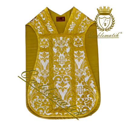 Gold Roman Chasuble Vestment Set