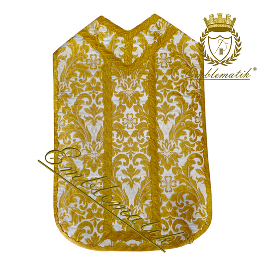 Gold Roman Chasuble Vestment Set