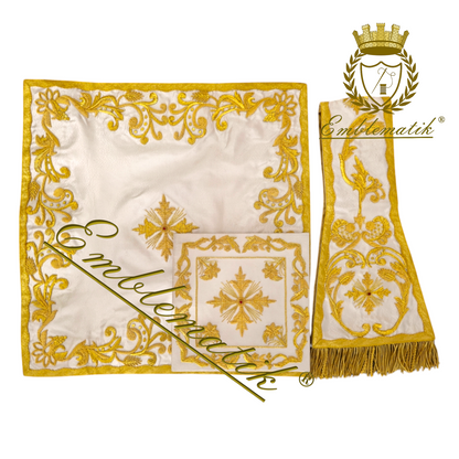 Highly Rich Embroidered Chasuble with Sacred & Immaculate Heart