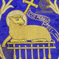 Roman Chasuble Purple Metallic Embroidered Agnus Dei