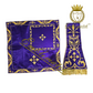 Roman Chasuble Purple Metallic Embroidered Agnus Dei