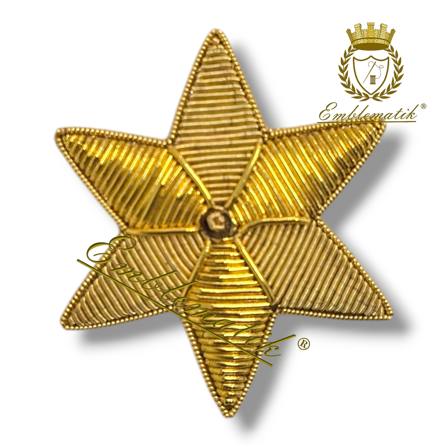 Bullion Embroidered Star