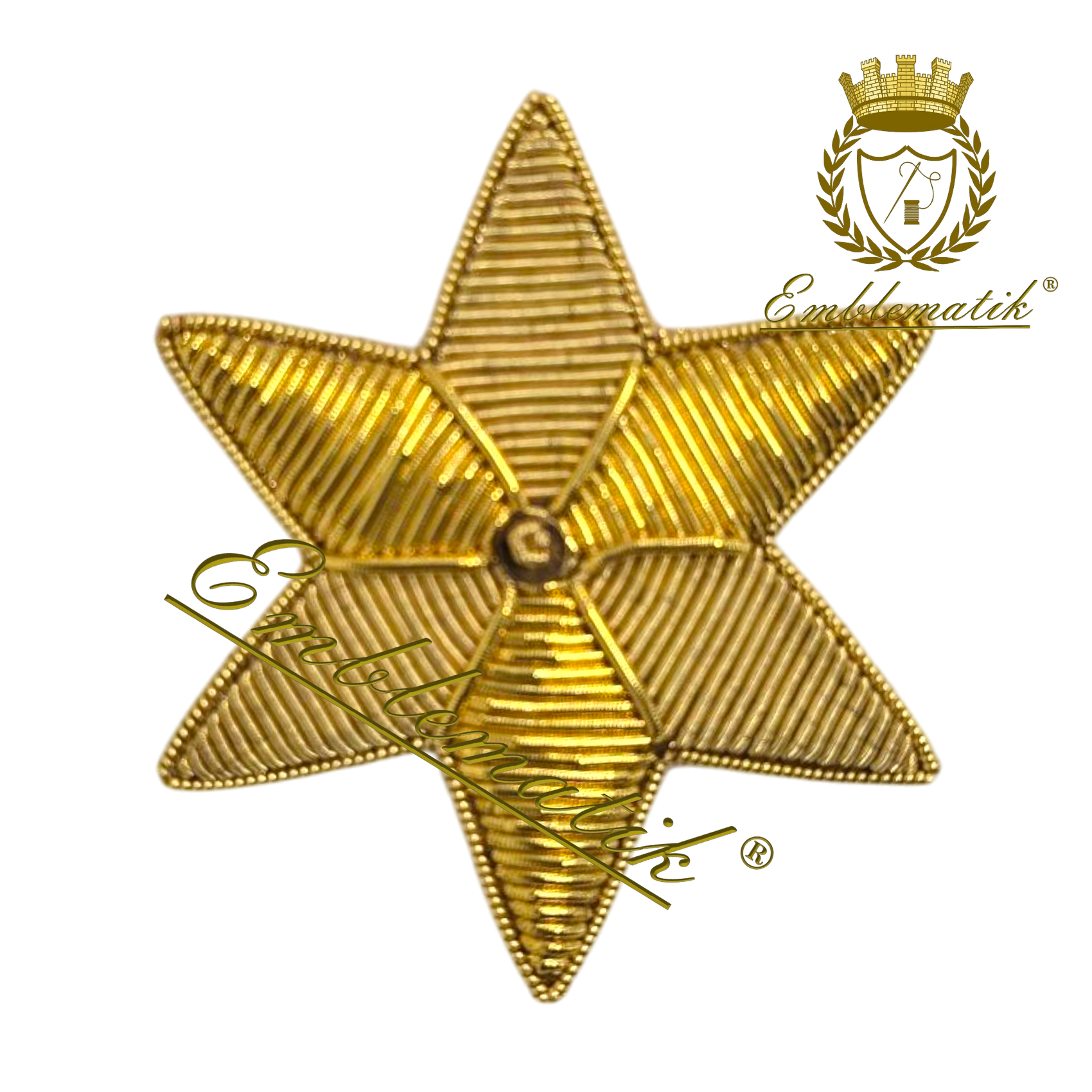 Bullion Embroidered Star