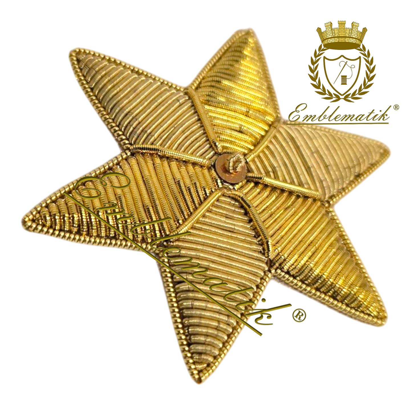 Bullion Embroidered Star