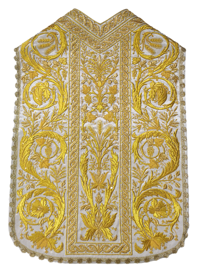 Hand Embroidered Chasuble Low Mass Set