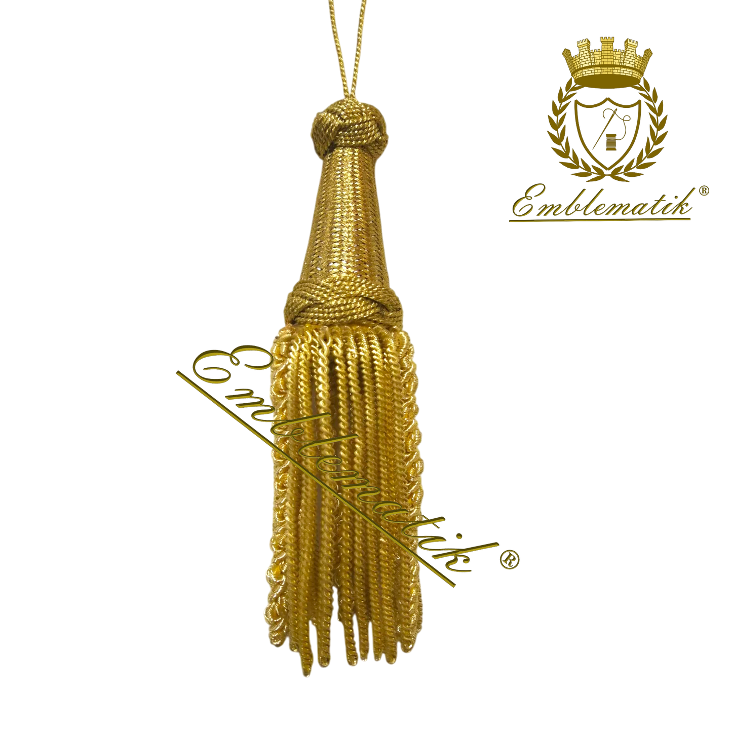 Tassel Acorn made with Bullion/Metal Thread 12cm