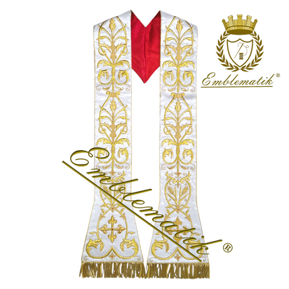 Gold Roman Chasuble Handmade Embroidered (Low Mass Set).