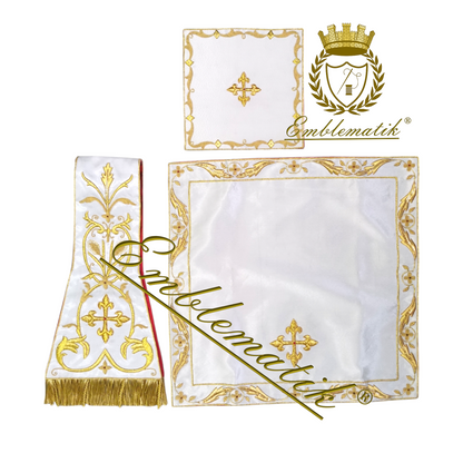 Gold Roman Chasuble Handmade Embroidered (Low Mass Set).