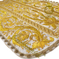 Richly Hand-Embroidered Roman Chasuble in Metallic Threads on Gold Lame with Raw Silk Lining