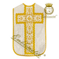 Latin Chasuble Low Mass Set Hand Embroidered white Damask