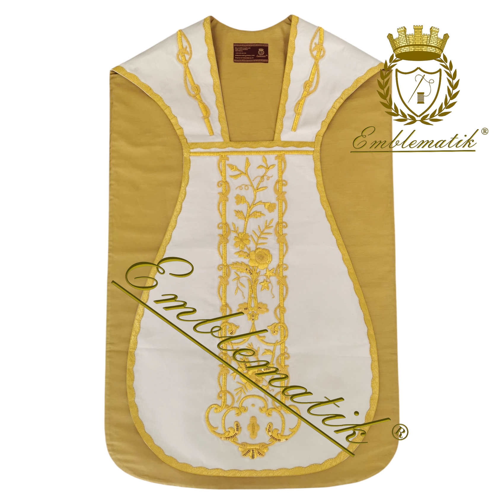 Exquisite Hand-Embroidered Latin Chasuble