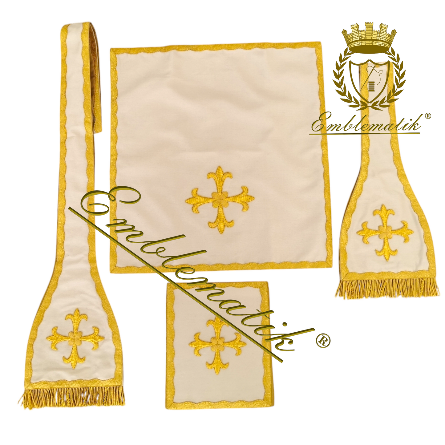 Exquisite Hand-Embroidered Latin Chasuble