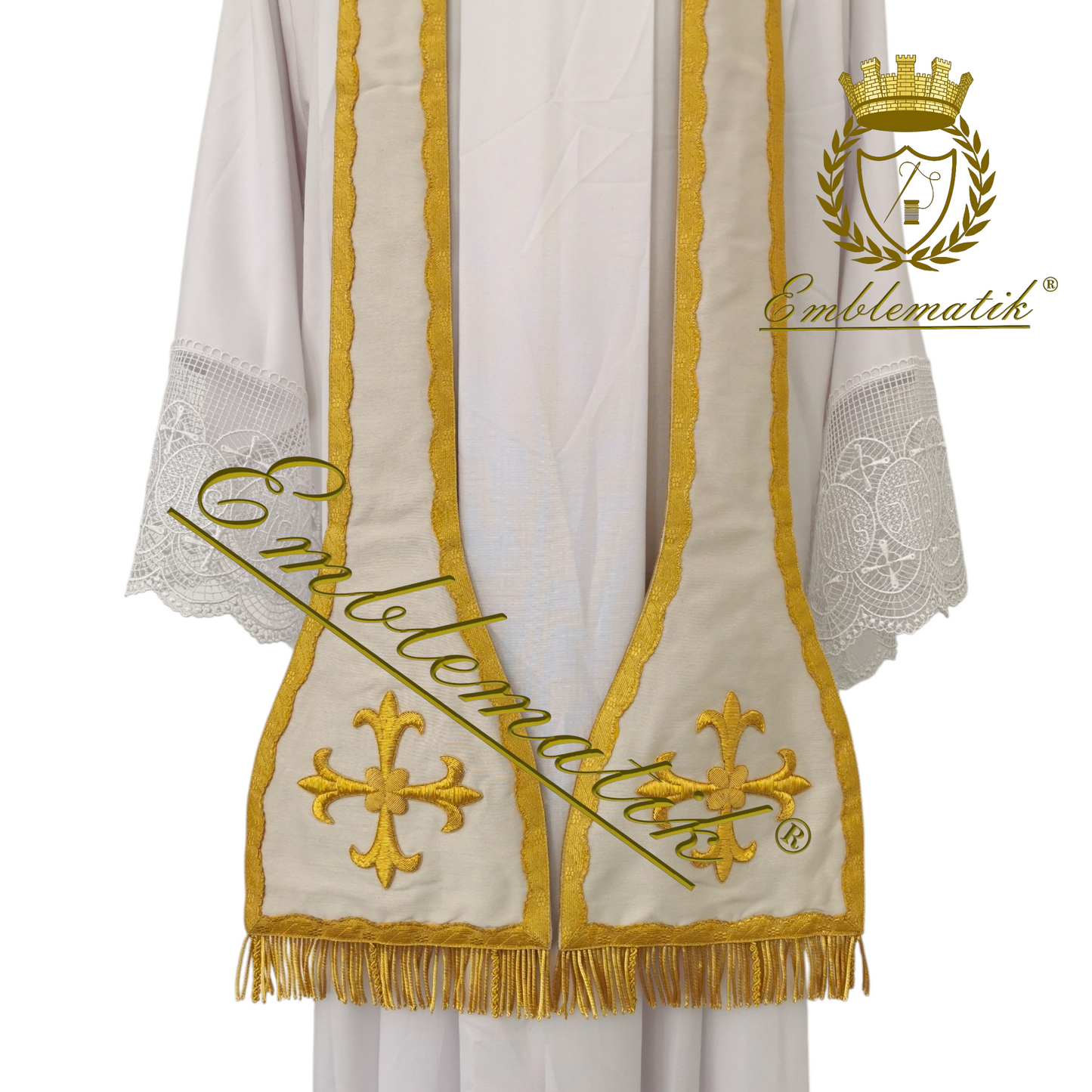 Exquisite Hand-Embroidered Latin Chasuble