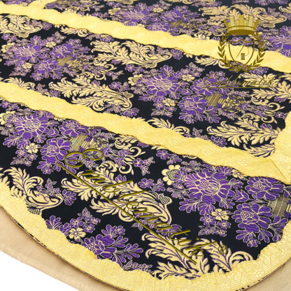 Floral Purple Roman Chasuble Low Mass Set