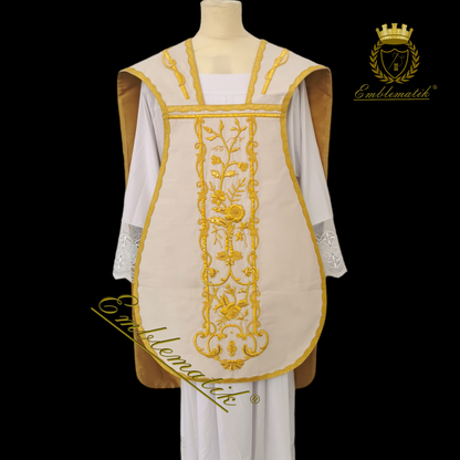 Hand Embroidered French Chasuble