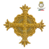 Emblematik by Pasamanerias y Bordados gold metal thread cross with pearls for liturgical vestments.